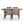 5 Piece Outdoor Dining Set with Umbrella Hole and 4 Armrest Chairs