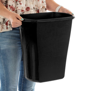 Sterilite 10529006 5.5 Gal Ultra Plastic Wastebasket Trash Can, Black (6 Pack) - TRAPSKI