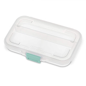 Sterilite Convenient Small Divided Clear Storage Pencil Box & Latch Lid, 12 Pack