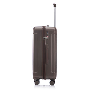 3 Piece ABS Spinner Wheel Luggage Set (Brown)