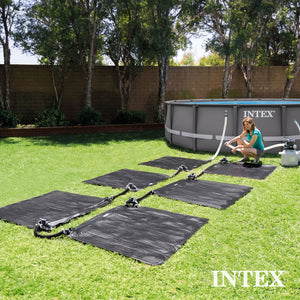 Solar Mat Water Heater - Black Bundled w/ Wall-Mounted Automatic Skimmer