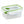Sterilite 4.5 Cup Rectangle Ultra-Seal Food Storage Container, Green (6 Pack)
