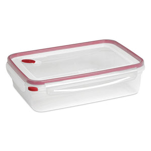 Sterilite 03426604 16 Cup Rectangle UltraSeal Food Storage Container, Red 12 Ct - TRAPSKI
