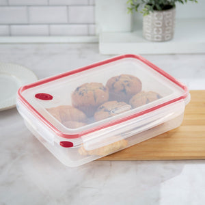 Sterilite 03426604 16 Cup Rectangle UltraSeal Food Storage Container, Red 12 Ct - TRAPSKI
