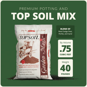 Michigan Peat Garden Magic Organic Planting Potting Soil, 40 Pound Bag (10 Pack)