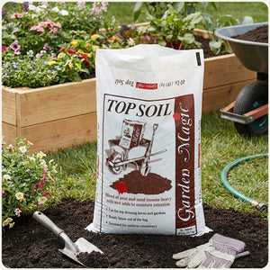 Michigan Peat Garden Magic Organic Planting Potting Soil, 40 Pound Bag (8 Pack)