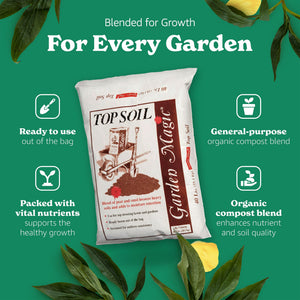 Michigan Peat Garden Magic Planting Potting Top Soil Blend, 40 lbs Bag (3 Pack)