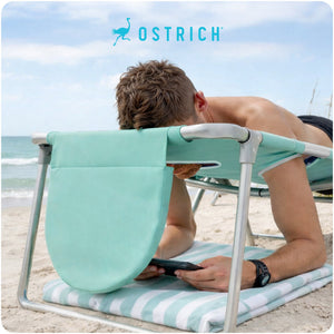 Ostrich The Heavy-Duty Backpacker Portable Reclining Beach Camping Chair, Teal