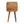 Solid Wood Mini Curved Nightstand, 2-Drawers, Oak-ish