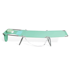 Ostrich Ladies Comfort Lounger, Portable Beach Camping Pool Tanning Chair, Teal