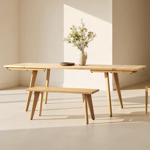 Capri 59-90.5" Solid Dining Table