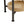 Oval End Table - White / Natural