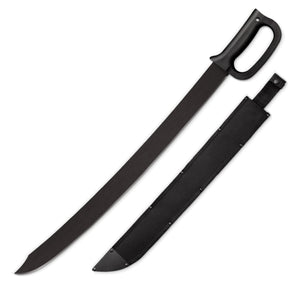 Cold Steel 24 Inch Carbon Steel Cutlass Machete with Sheath Cover Accessory - TRAPSKI