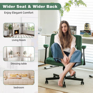 Criss Cross Armrest Office Chair With Wheels