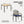 5 Piece Patio Dining Table Set, Acacia Wood Table Top With Umbrella Hole