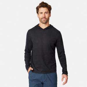 Men's Sueded Pique Microtech® Long Sleeve Hoodie