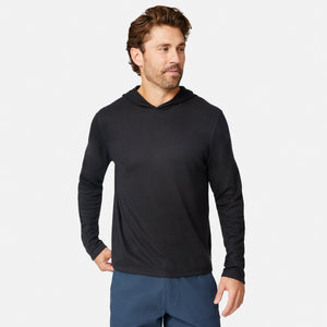 Men's Sueded Pique Microtech® Long Sleeve Hoodie