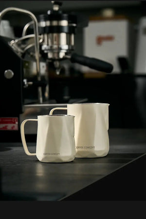 Best Geometric Milk Pitcher for Latte Art - Diamond Faceted 350ml/600ml