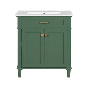 Bathroom Vanity With Ceramic Basin, Soft Close Door And Adjustable Shelves