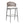 Outdoor Bar Height Metal Frame Counter Stools with Scallop-Shaped Backrest & Water-Resistant Cushions