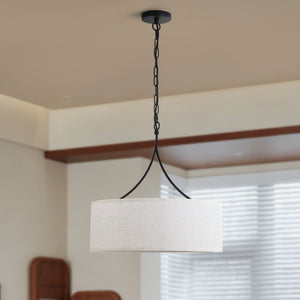 3 Light Drum Pendant Light