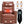Red Genuine Leather Heat Massage Manual Recliner Chair