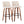 Toriano - Mid Century Modern Fixed Height Barstool Swivel And Round Footrest (Set of 2)