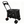 Pet Stroller Foldable 4-Wheel Design with Breathable Mesh