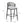 Outdoor Bar Height Metal Frame Counter Stools with Scallop-Shaped Backrest & Water-Resistant Cushions