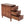 Narrow End Table With 3 Drawers, Compact Design For Small Spaces - Brown