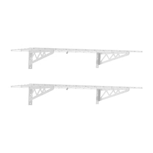 18" x 48" Wall Shelves (Two Pack with Hooks) - TRAPSKI