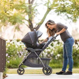 Baby Trend Sky View Plus Folding Infant Carseat Stroller Travel System, Bluebell