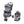 Baby Trend Sky View Plus Folding Infant Carseat Stroller Travel System, Bluebell