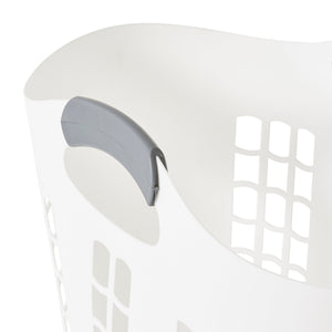Gracious Living Easy Carry Flex Hamper, Ventilated Laundry Basket with Handles