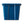 Gracious Living Medium Curbside Blue Box 17 Gallon Home Recycling Bin (6 Pack)