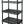 Gracious Living 5 Shelf Knect-A-Shelf Ventilated Heavy Duty Storage, Black 2Pack