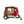 Christmas Plastic / Resin Camper With Mr & Mrs Santa Tea Time LED / Water Spinning / 2 Way Switch, 3*AA Required - Red