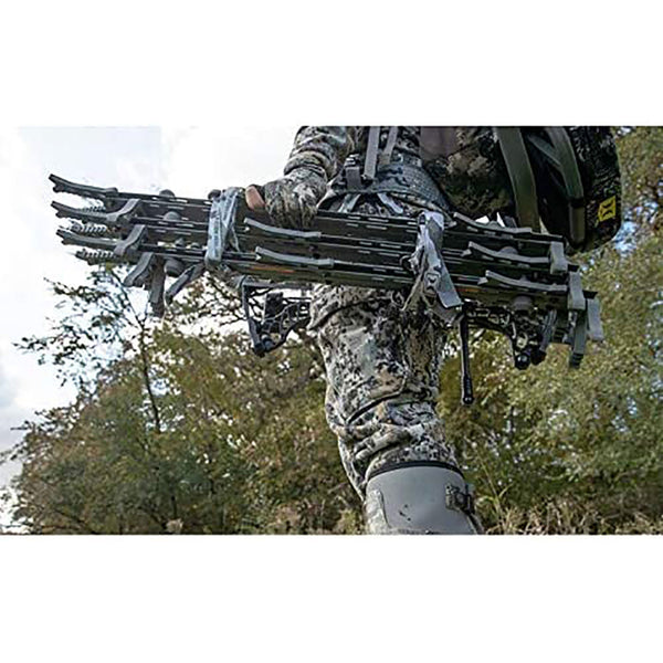 Hawk Helium Hunting Treestand Portable Climbing Sticks w/ Fold Up Steps, 3 Pack