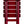 Camco 51684 Outdoor Camping Regular Adirondack Plastic Folding Side Table, Red