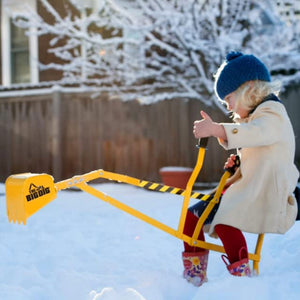 Big Dig Rolling Sandbox Digger Excavator Crane with 360 Degree Rotation Base - TRAPSKI