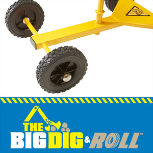 Big Dig Rolling Sandbox Digger Excavator Crane with 360 Degree Rotation Base - TRAPSKI