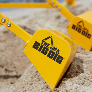 Big Dig Rolling Sandbox Digger Excavator Crane w/ 360 Rotation Base (2 Pack) - TRAPSKI