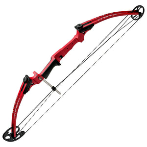 Genesis Original Archery Compound Bow, Adjustable Size, Draw Hand-Right, Red