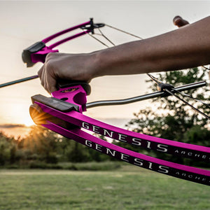 Genesis Archery Compound Bow Adjustable Sizing for Right Handed, Purple (2 Pack)