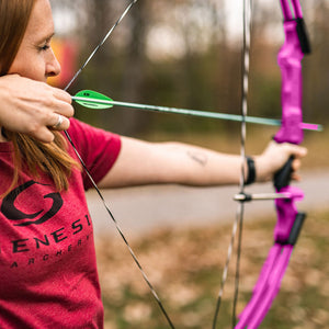 Genesis Archery Compound Bow Adjustable Sizing for Right Handed, Purple (2 Pack)