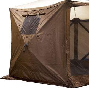 Clam Quick-Set Screen Hub Tent Wind & Sun Panels, Accessory Only, Brown (2 Pack) - TRAPSKI
