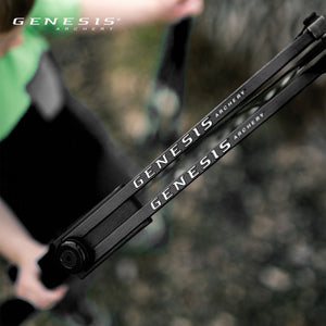 Genesis Gen-X Lightweight Archery Hunting Compound Bow, Draw Hand-Right, Black