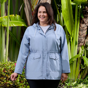 Women's Plus Size Rain Away Anorak Rain Jacket