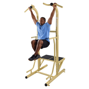Stamina 65-1485 Weatherproof Steel Outdoor Fitness Power Tower Pro Station, Gold - TRAPSKI
