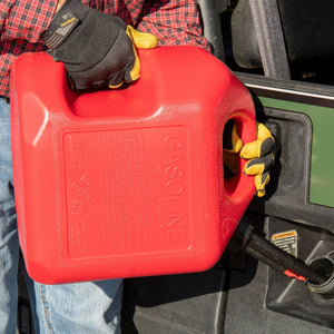 Midwest Can Company 5610 5 Gallon Gas Can Fuel Container Jugs w/ Spout (4 Pack)